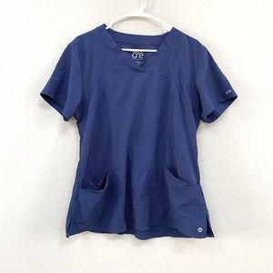 Barco One | Racer 4 Pocket Scrub Top in Navy